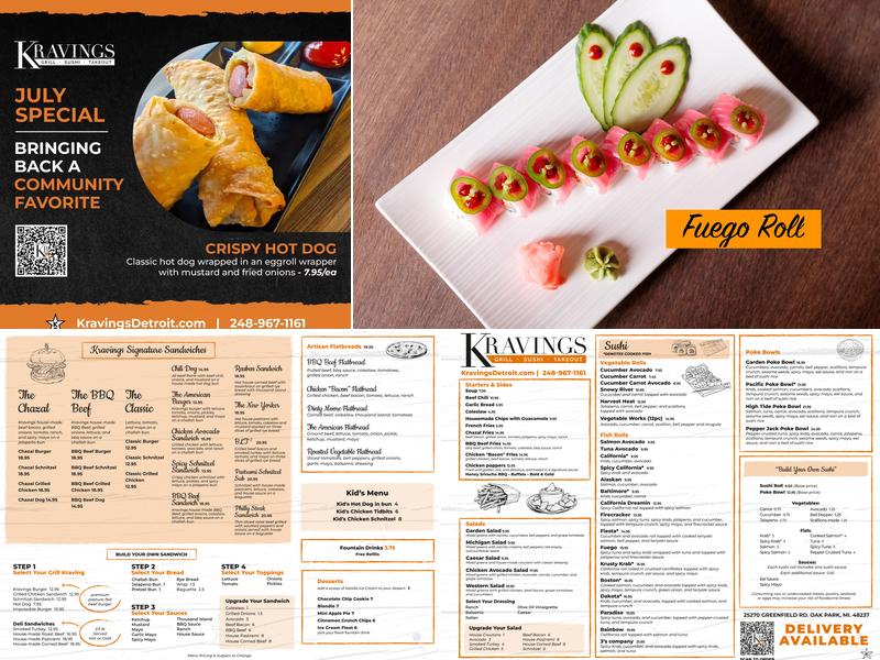 Kravings Menu
