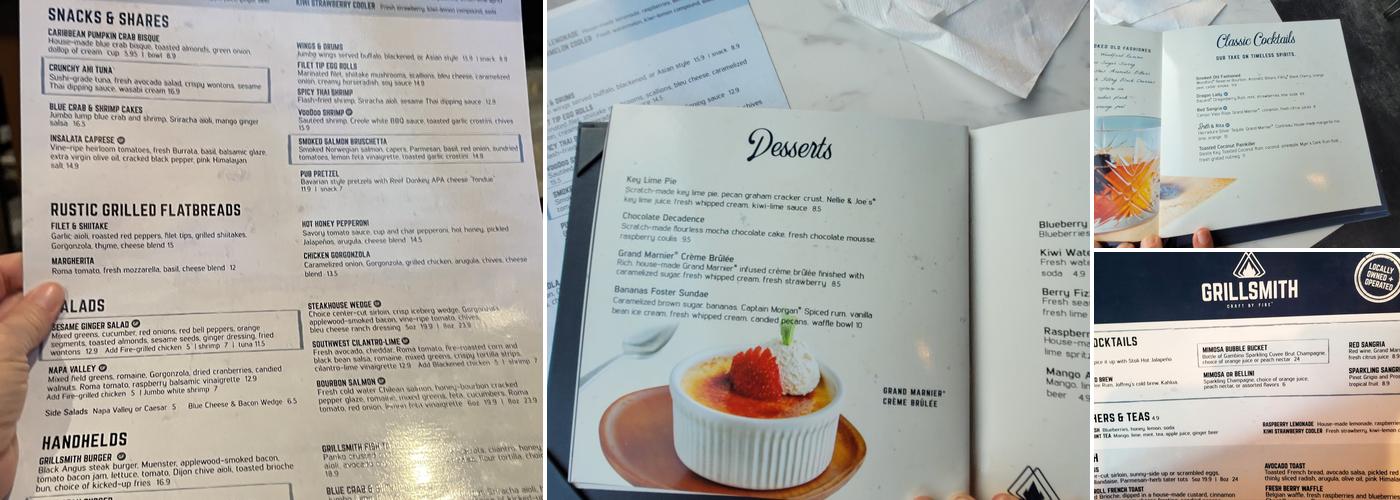 Grillsmith - Carrollwood Menu