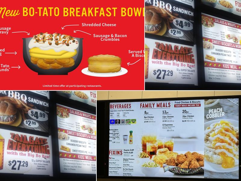 Bojangles Menu