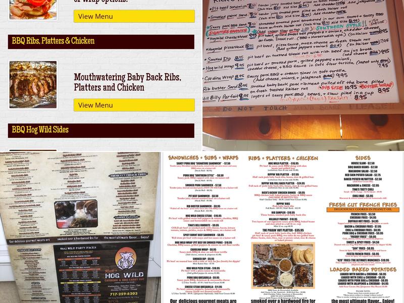 Hog Wild Catering & BBQ Menu