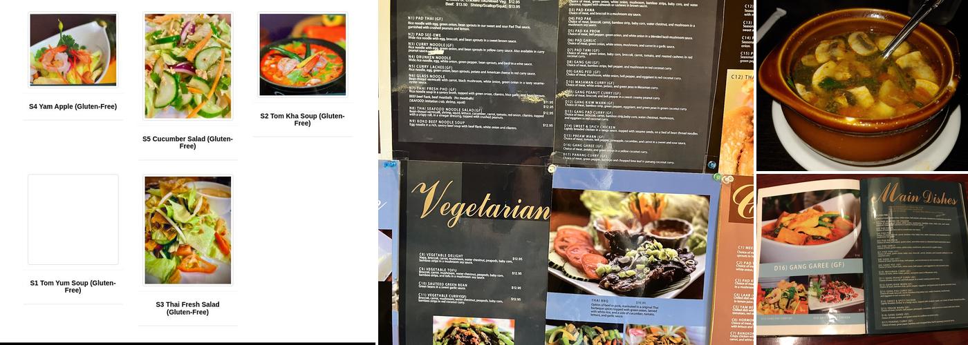 Thai Fresh Menu