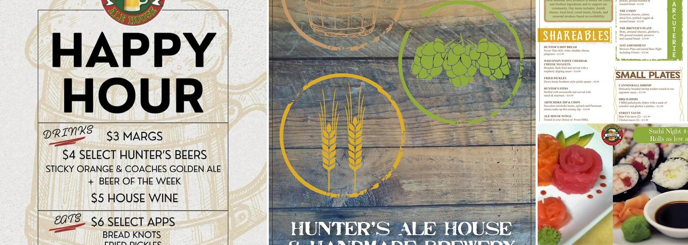 Hunter's Ale House Menu