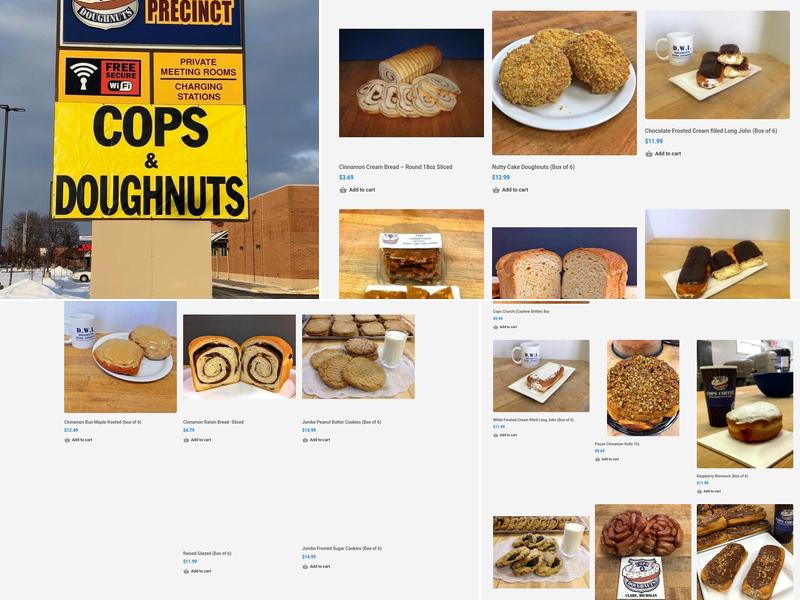 Cops & Doughnuts - Central Precinct Menu