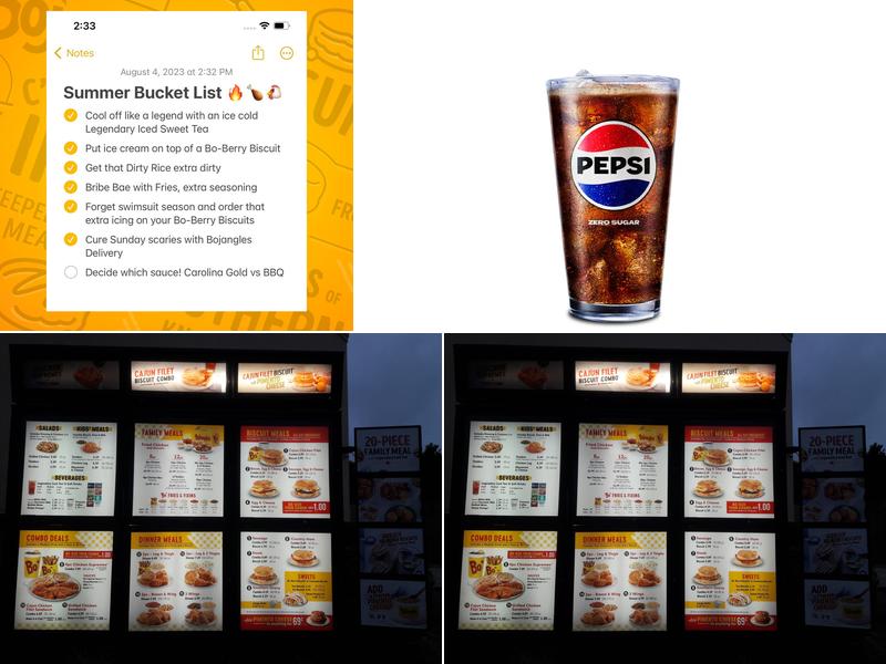 Bojangles Menu