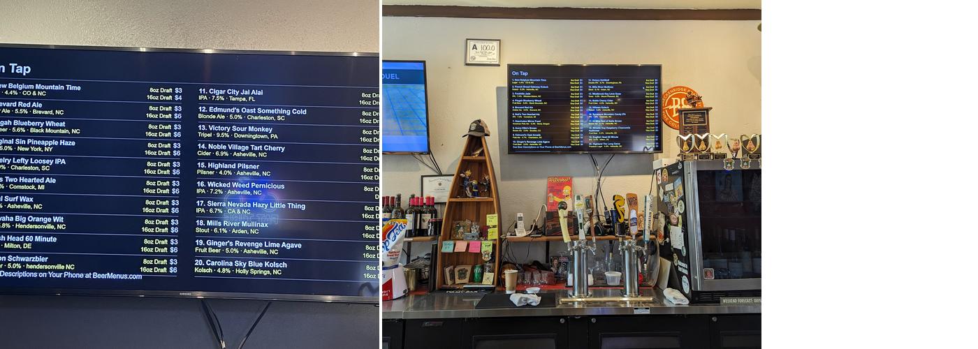 Green River Brew Depot Menu