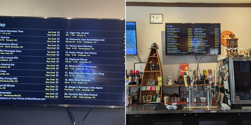 Green River Brew Depot Menu