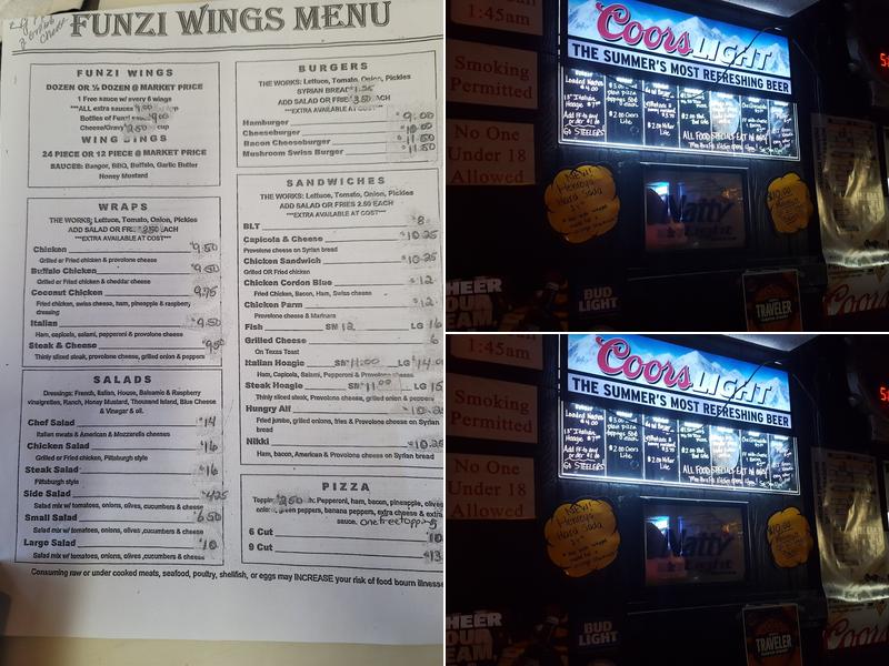 Tailgater's Menu