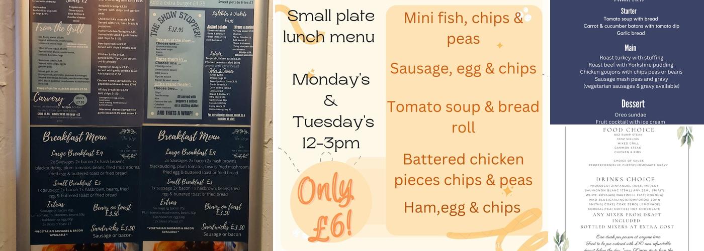 The Wye Inn Pub & Restaurant Menu