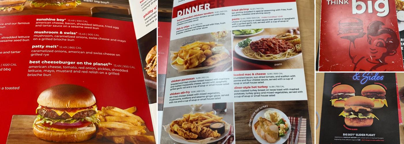 BIG BOY Menu