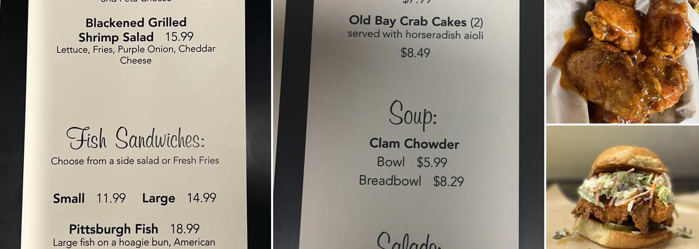 Pepperoncini's Pub Menu