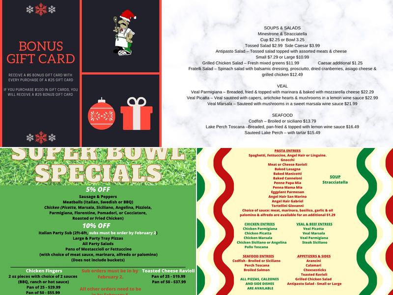 Ristorante Di Fratelli Menu