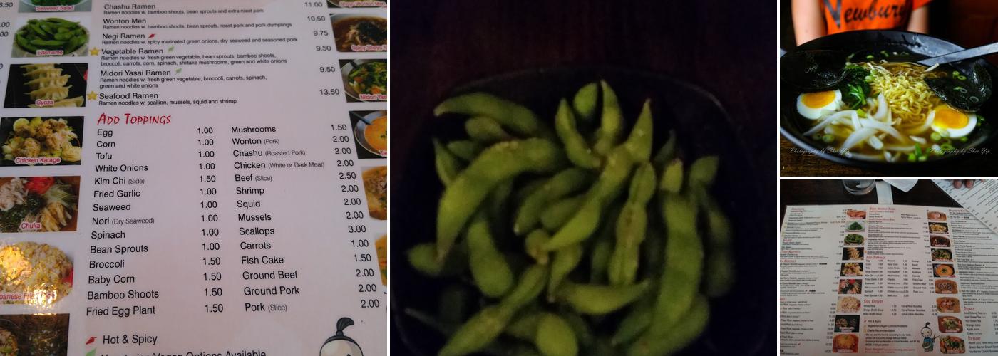 Ramen Bar Menu