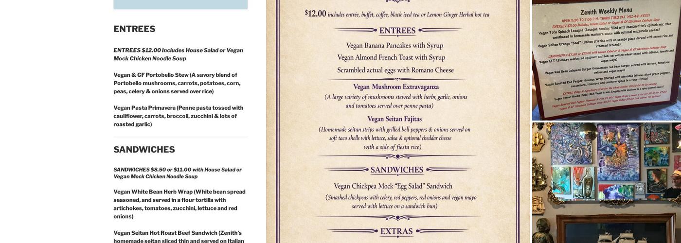 The Zenith Menu