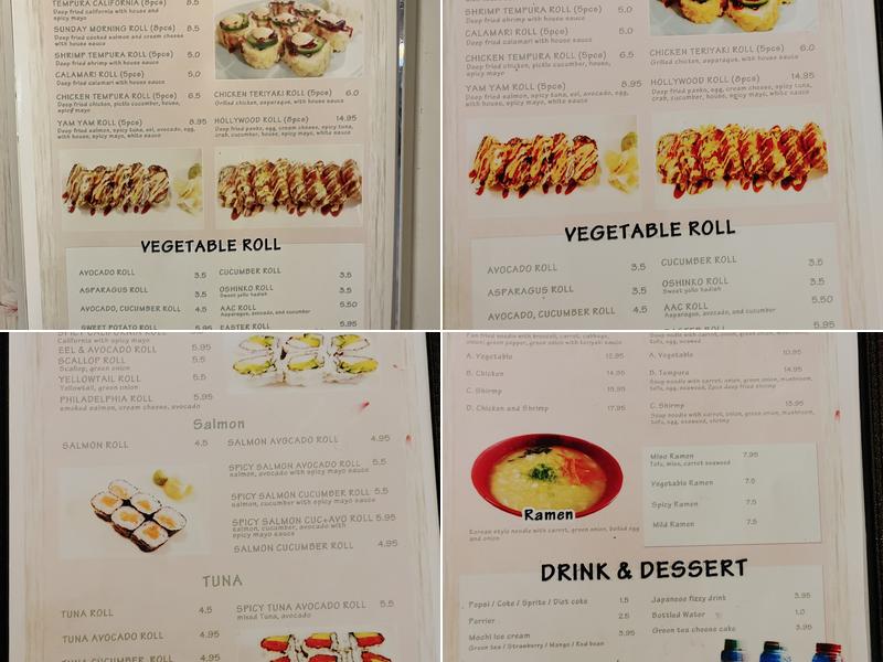 Fat Salmon Sushi Menu
