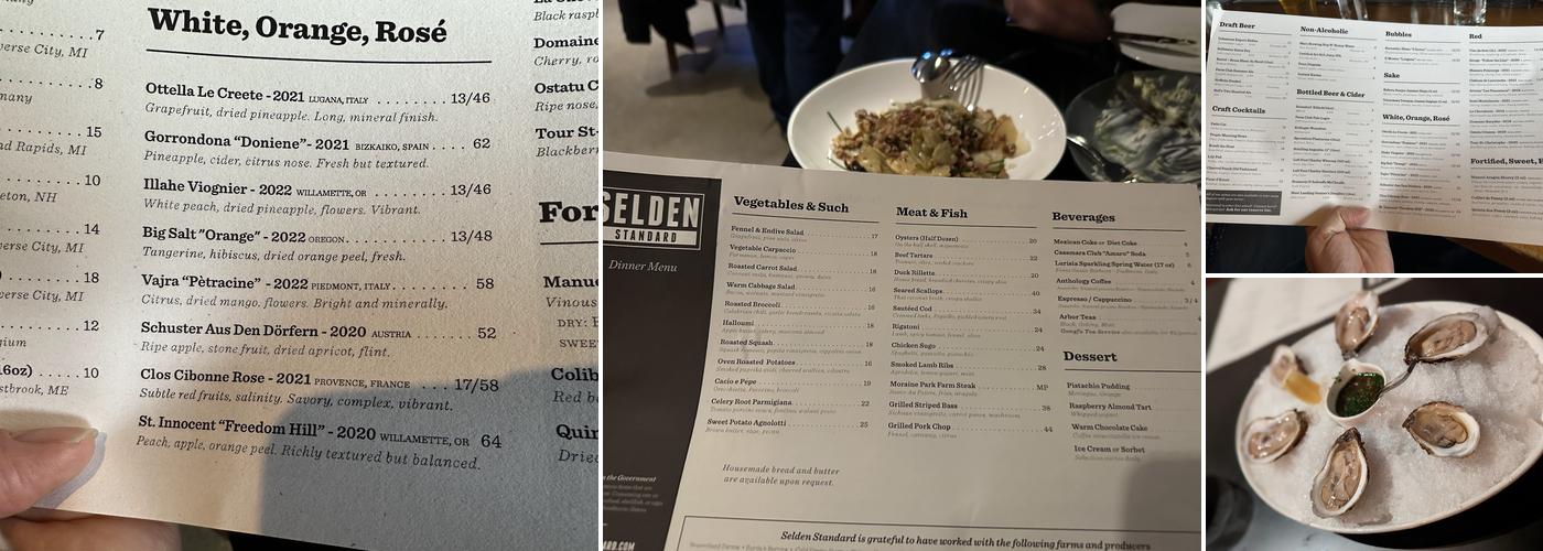 Selden Standard Menu
