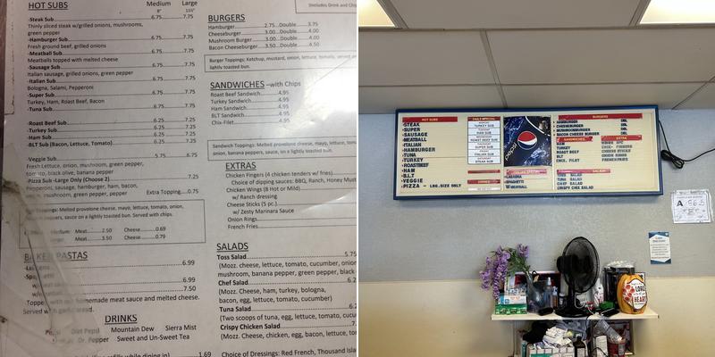 Aggie's Steak & Subs Menu
