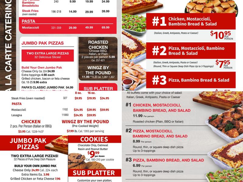 Papa Romano’s Pizza & Mr. Pita Menu