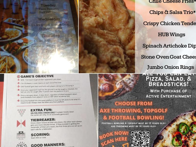 The HUB Stadium & Restaurant, Auburn Hills Menu