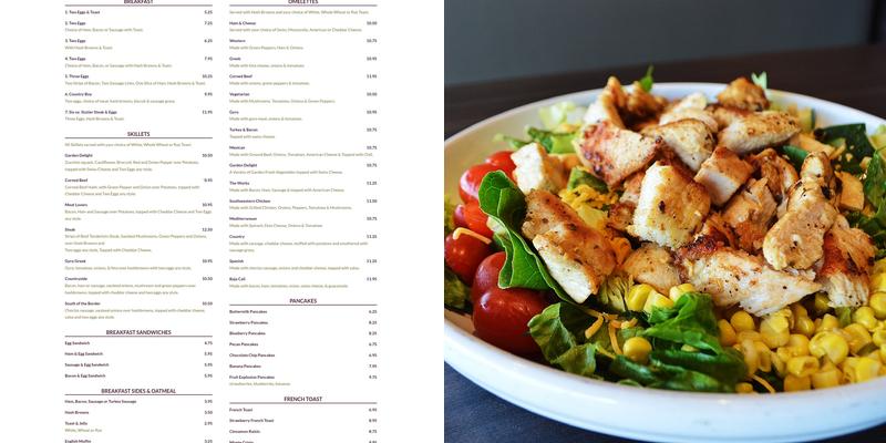 Spargo's Menu