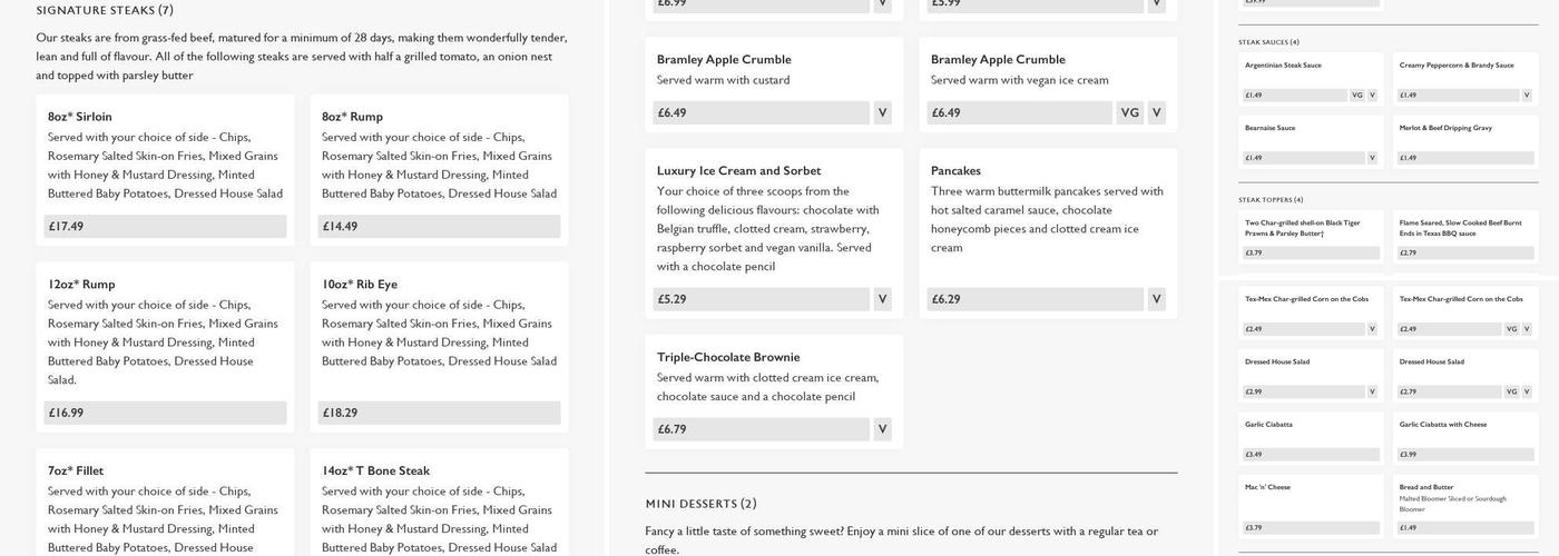 The Waterside - Pub & Grill Menu