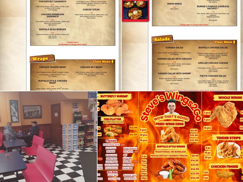Wings To Go Menu
