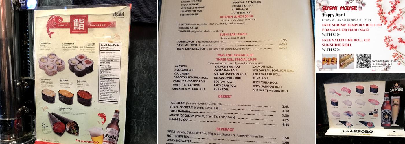 Sushi House Menu