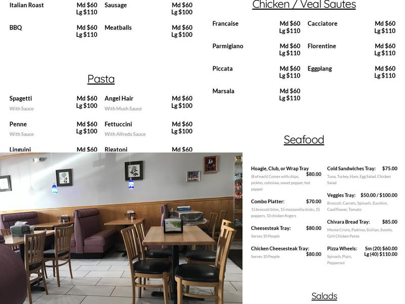 Five Points Pizza Menu