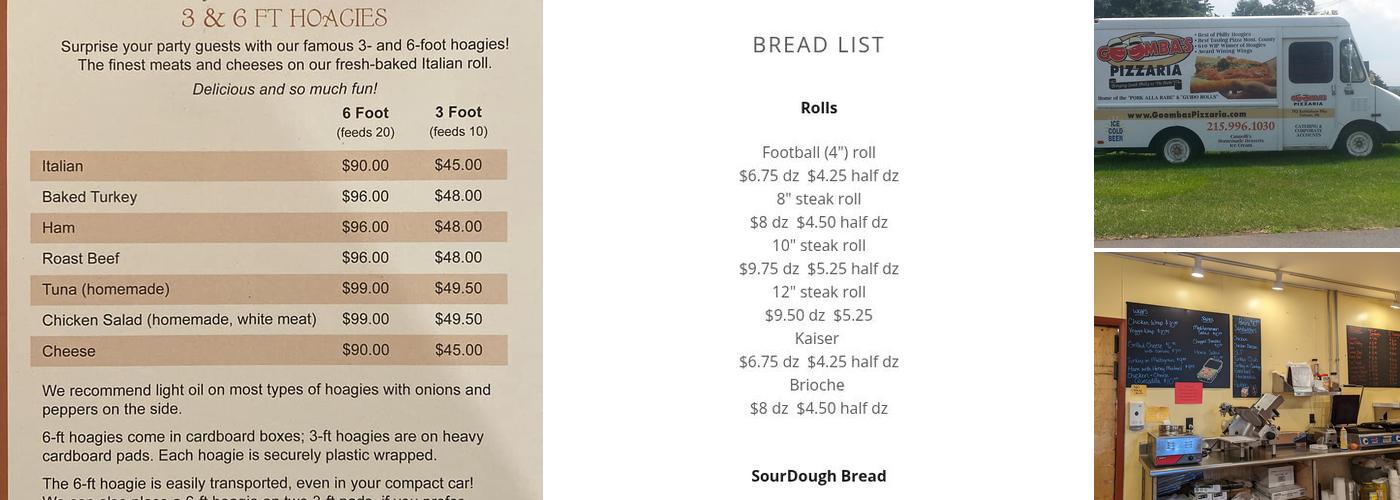 Hearth Baker Menu