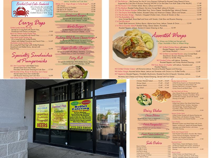 Pumpernick's Deli Menu