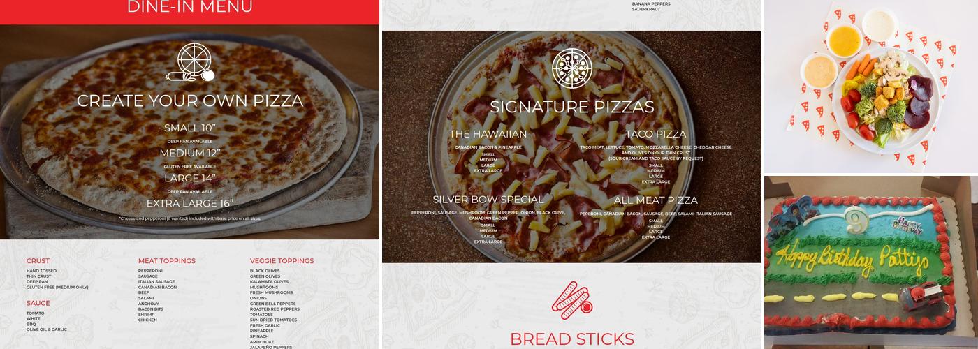 Silver Bow Pizza Parlor Menu