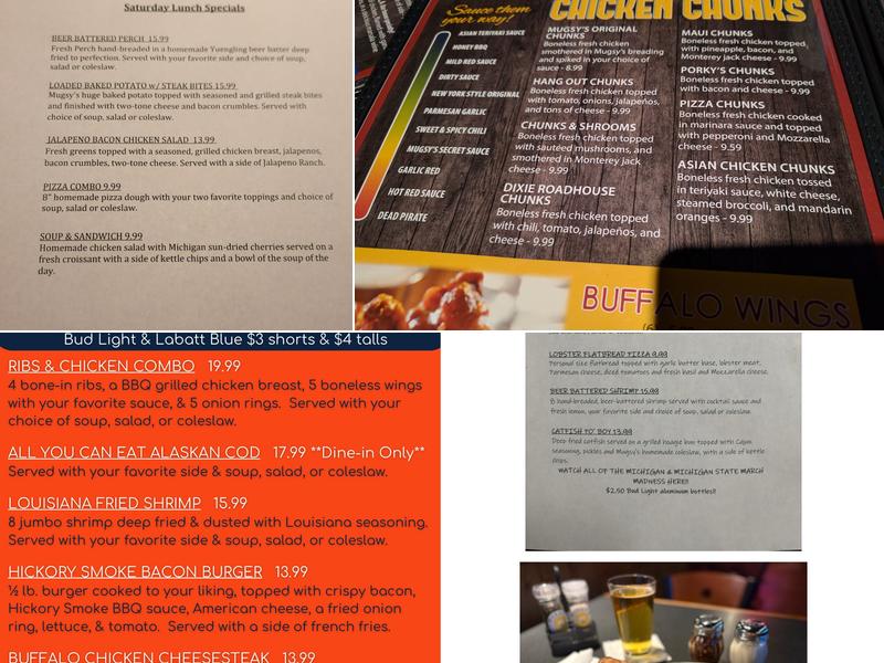 Mugsy's Sports Grille & Bar Menu