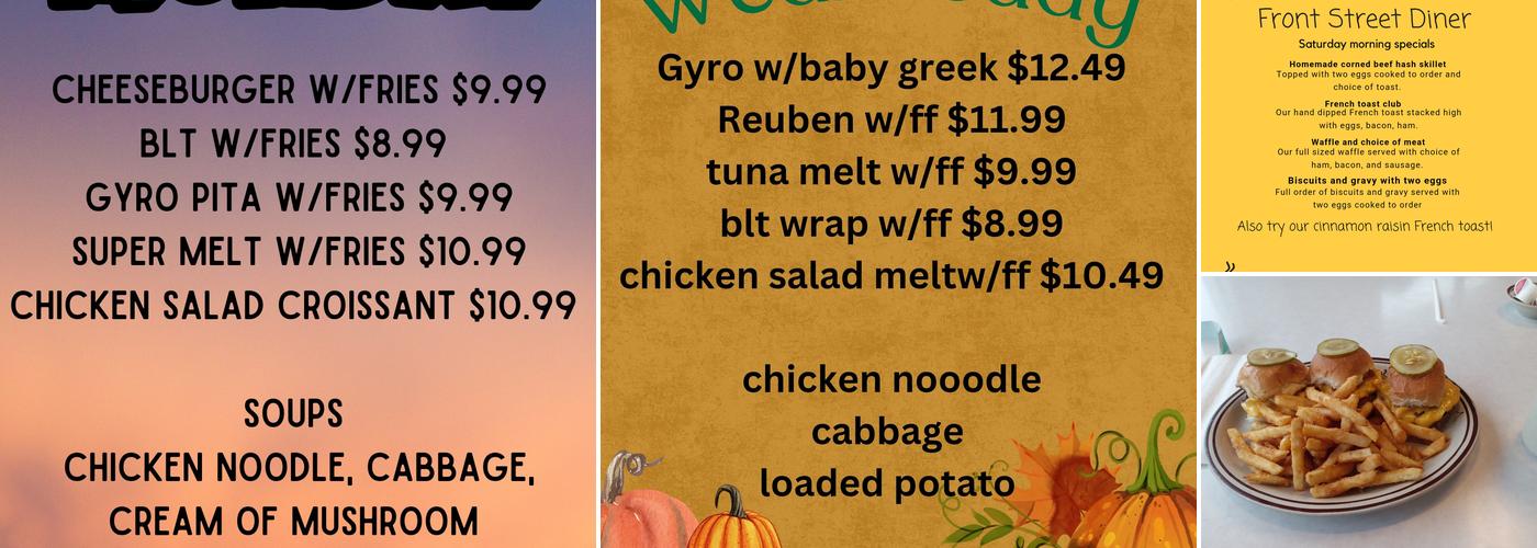 Front Street Diner Menu