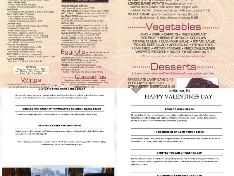 Golden Dawn Menu