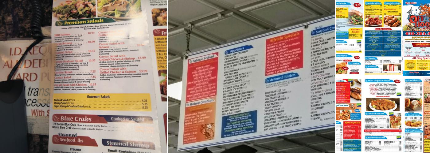 Off the Hook Seafood & Grill Menu