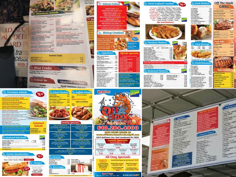 Off the Hook Seafood & Grill Menu