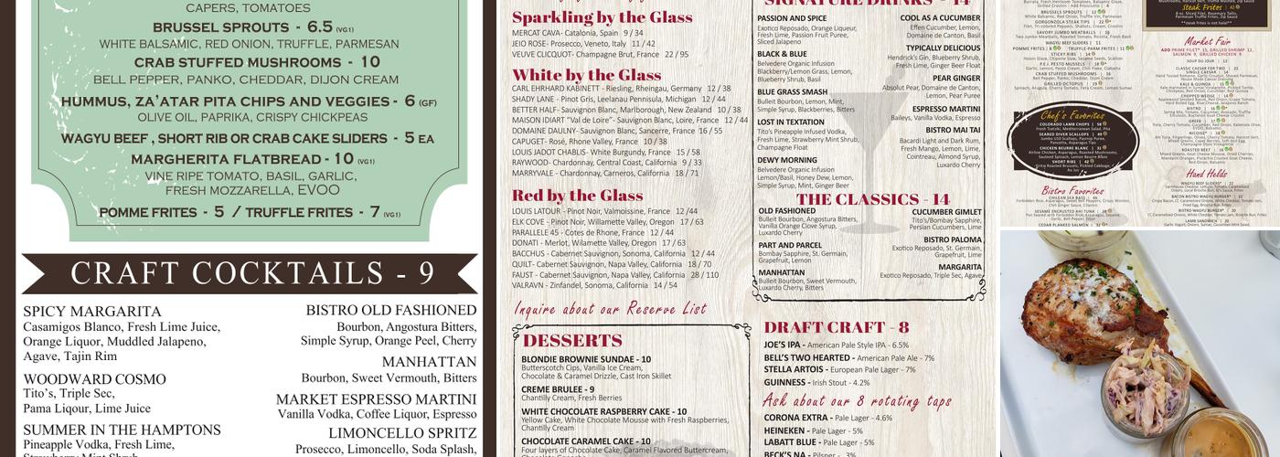 Bistro Joe's Menu