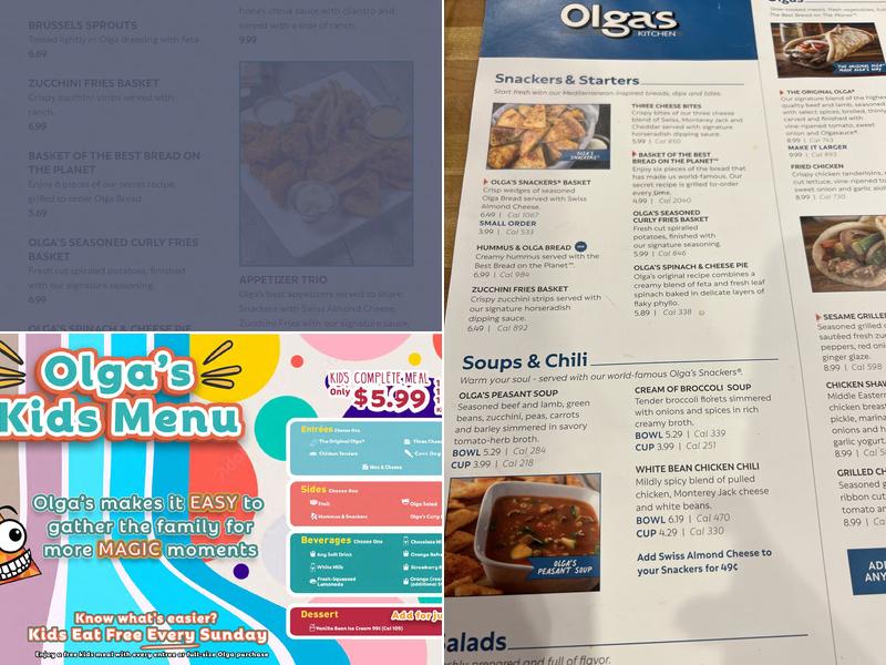 Olga's Kitchen Menu