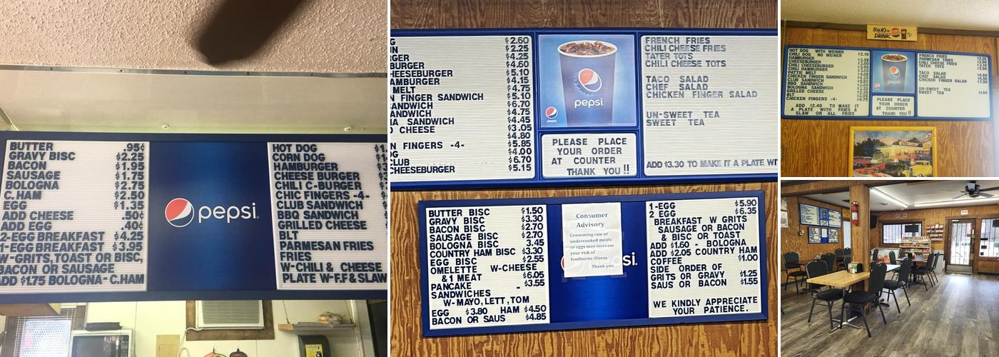 F-Mart Menu
