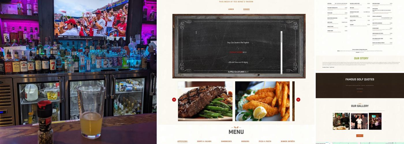 Tee Bone'z Tavern Menu