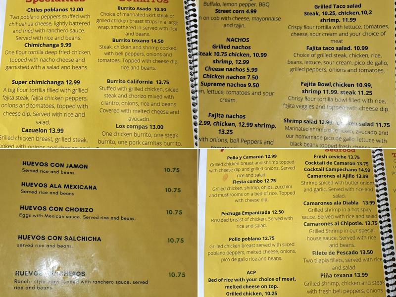 Los Hermanos Menu