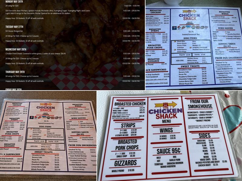 Chicken Shack Menu