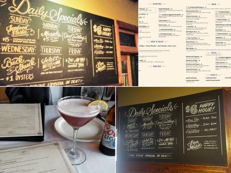 Max's Seafood Cafe Menu