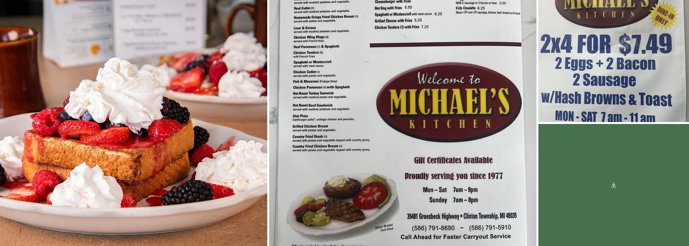 Michael's Kitchen Menu