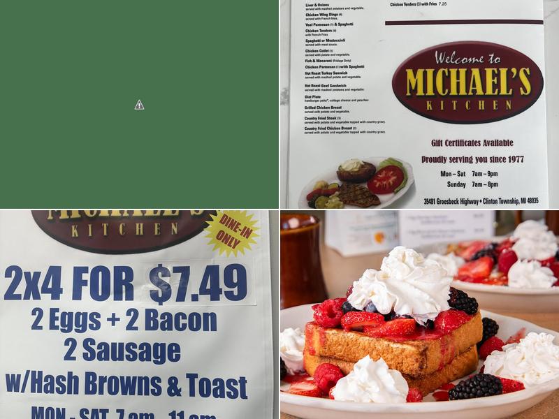 Michael's Kitchen Menu