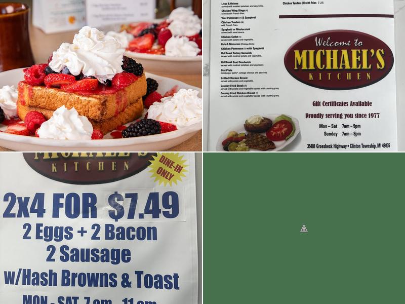 Michael's Kitchen Menu