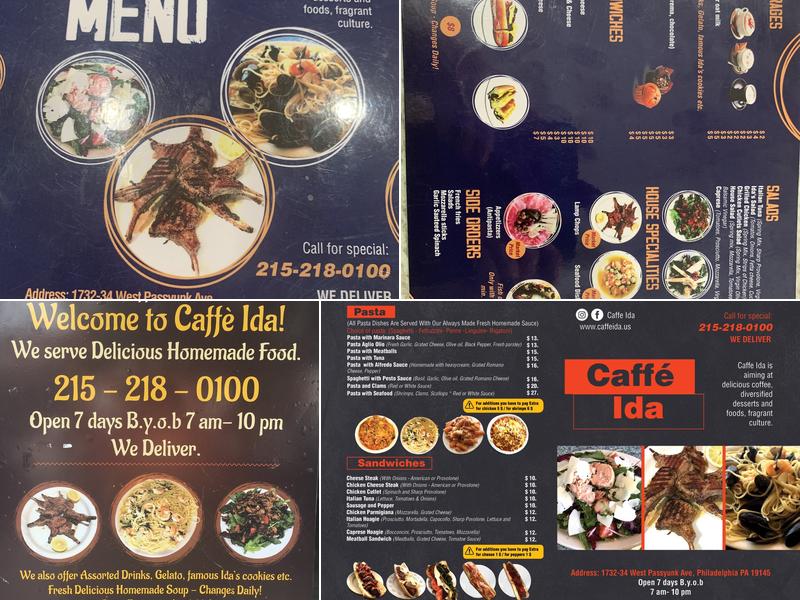 Caffè Ida Menu