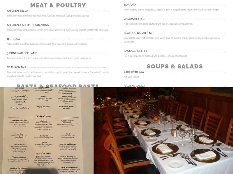 Bucci Menu