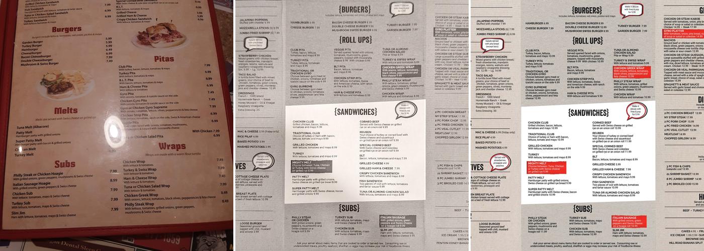 Fenton Coney Grill Menu