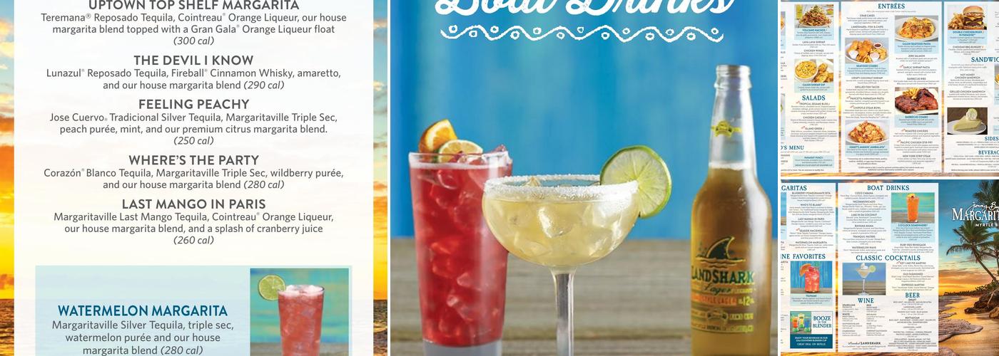 Margaritaville - Myrtle Beach Menu