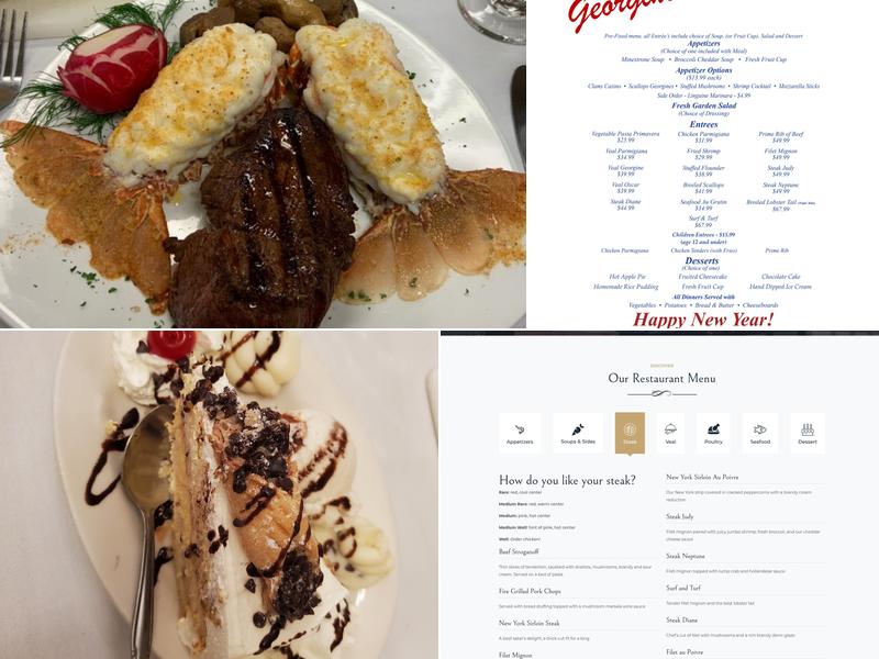 Georgine's Menu